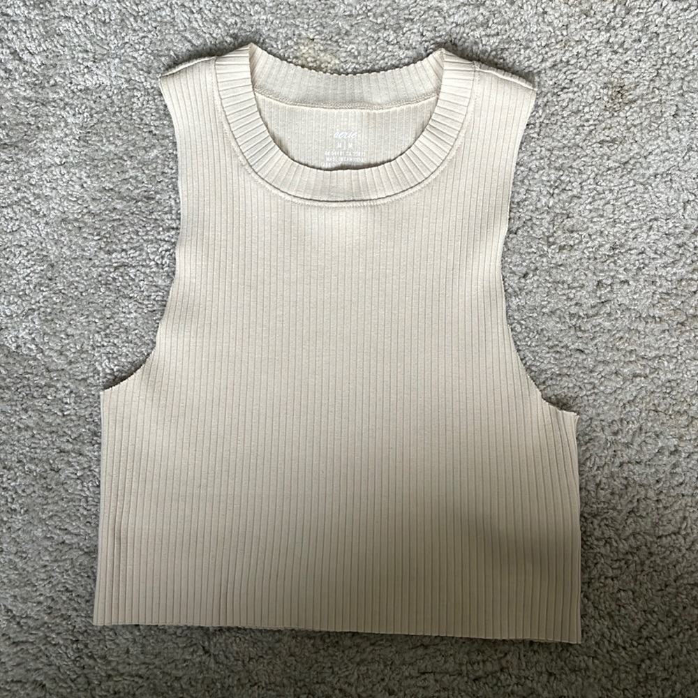 Tan, Aerie Medium, rustic tank top